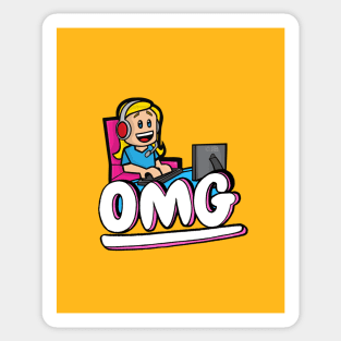 OMG Gamer Computer Sticker